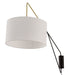 Meyda Tiffany - 254719 - LED Swing Arm Wall Sconce - Cilindro - Brass Tint
