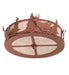 Meyda Tiffany - 254762 - LED Fan Light Fixture - Deer At Dusk - Rust