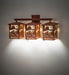 Meyda Tiffany - 254799 - LED Vanity - Beaver At Work - Rust