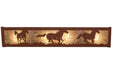 Meyda Tiffany - 254836 - LED Vanity - Running Horses - Rust