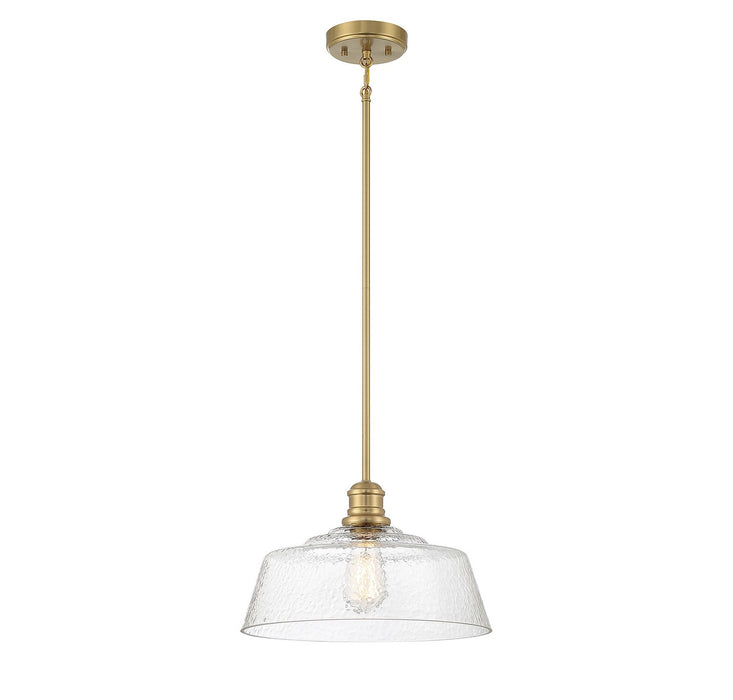 Meridian - M7023NB - One Light Pendant - Natural Brass