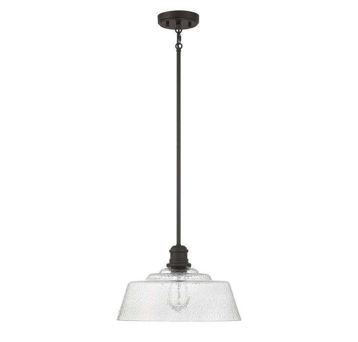 Meridian - M7023ORB - One Light Pendant - Oil Rubbed Bronze