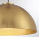 Meridian - M7024NB - One Light Pendant - Natural Brass
