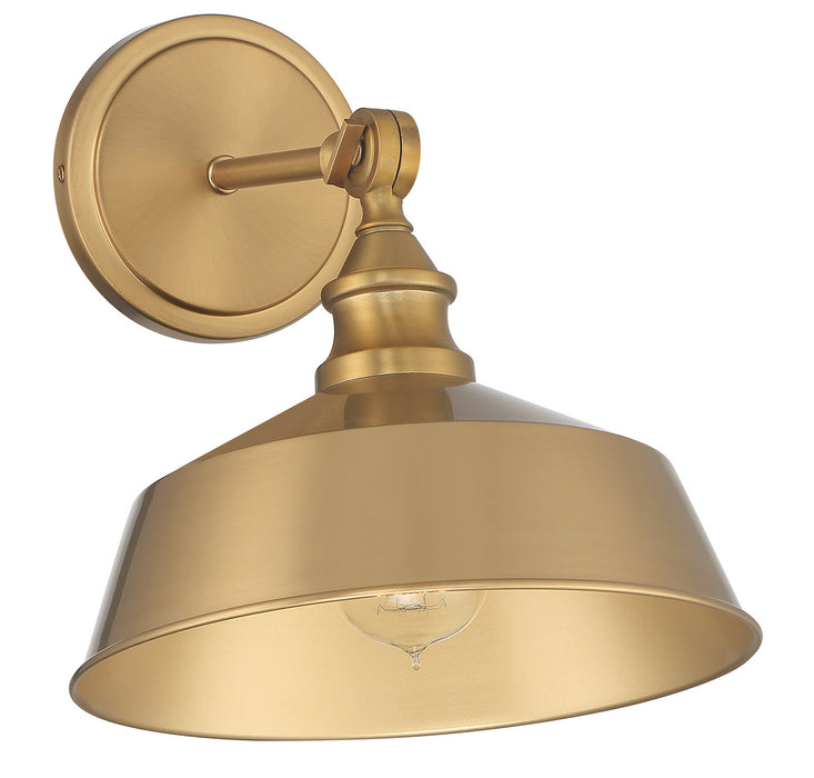 Meridian - M90090NB - One Light Wall Sconce - Natural Brass