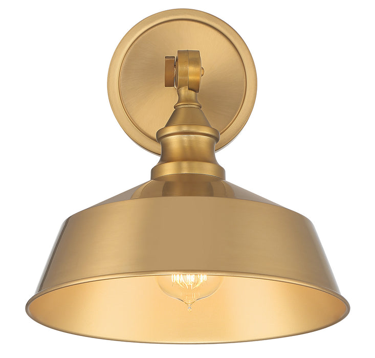 Meridian - M90090NB - One Light Wall Sconce - Natural Brass