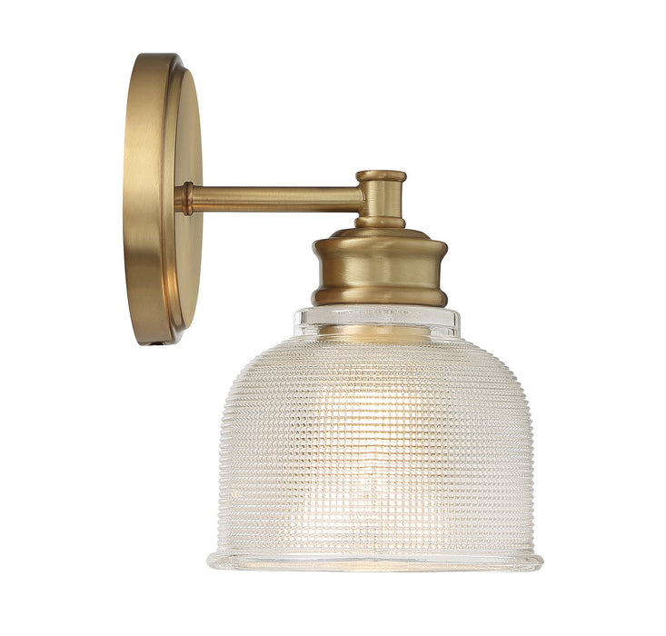 Meridian - M90093NB - One Light Wall Sconce - Natural Brass