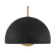 Meridian - M90094MBKNB - One Light Wall Sconce - Matte Black with Natural Brass