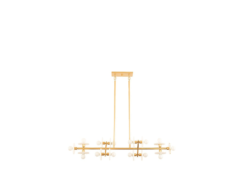 Savoy House - 1-1591-14-38 - 14 Light Linear Chandelier - Amani - Gold