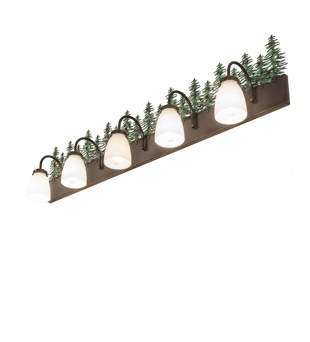 Meyda Tiffany - 124171 - Five Light Vanity - Tall Pines - Timeless Bronze