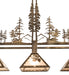 Meyda Tiffany - 251561 - Three Light Island Pendant - Winter Pine - Antique Copper