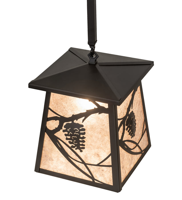 Meyda Tiffany - 252361 - One Light Pendant - Whispering Pines - Wrought Iron