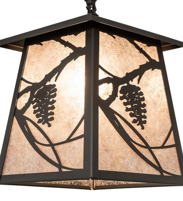 Meyda Tiffany - 252361 - One Light Pendant - Whispering Pines - Wrought Iron