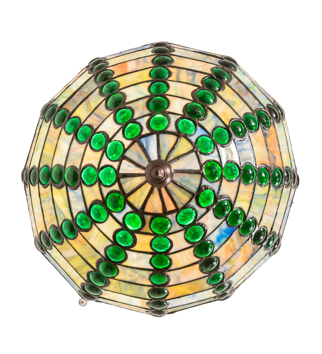 Meyda Tiffany - 254233 - One Light Pendant - Jeweled Beehive - Mahogany Bronze