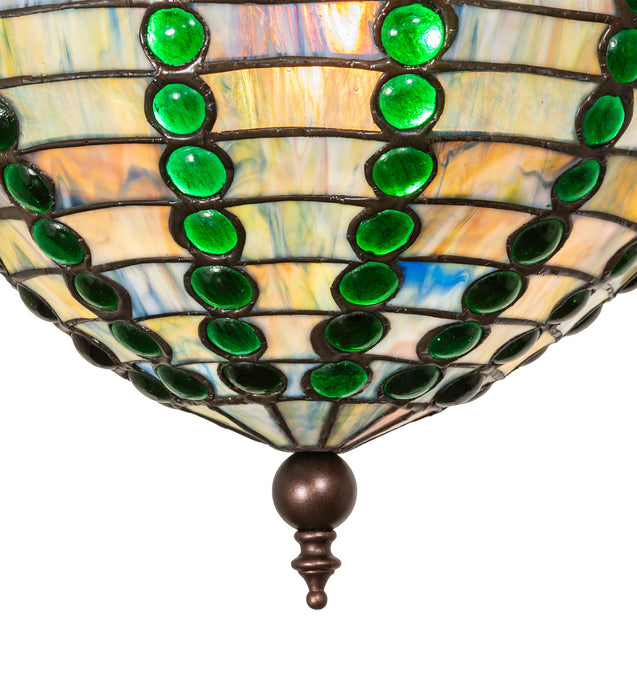 Meyda Tiffany - 254233 - One Light Pendant - Jeweled Beehive - Mahogany Bronze