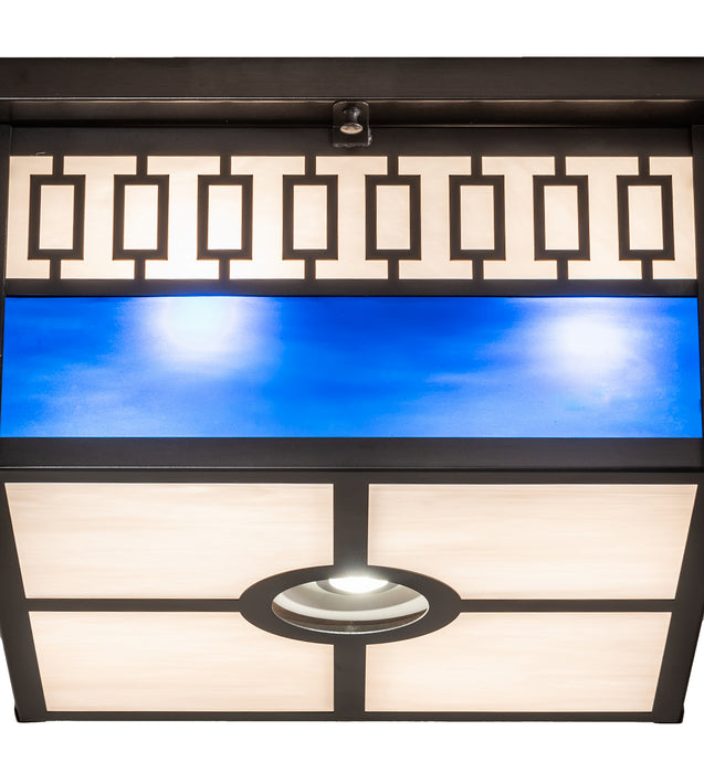 Meyda Tiffany - 256013 - Five Light Flushmount - Kungsholm - Craftsman Brown