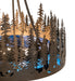 Meyda Tiffany - 256060 - Four Light Pendant - Tall Pines - Antique Copper