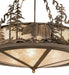 Meyda Tiffany - 256362 - Eight Light Pendant - Bear At Lake - Antique Copper
