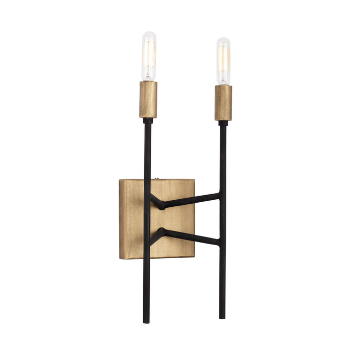 Varaluz - 314W02HGCB - Two Light Wall Sconce - Bodie - Havana Gold/Carbon