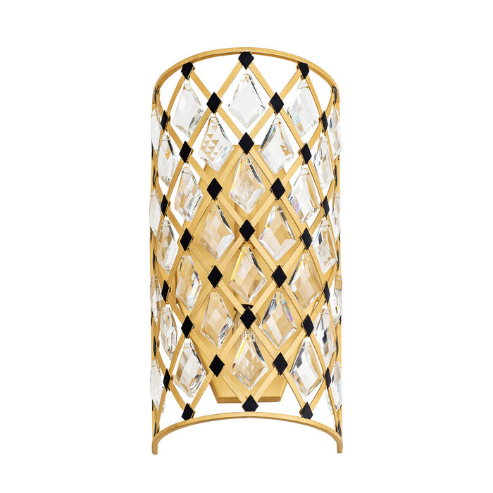 Varaluz - 345W02FGMB - Two Light Wall Sconce - Windsor - French Gold/Matte Black