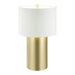 Varaluz - 368T01GOW - One Light Table Lamp - Secret Agent - Painted Gold/White Leather