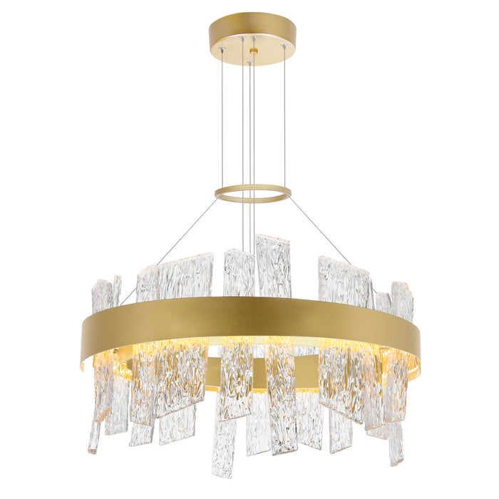 CWI Lighting - 1246P24-602-A - LED Chandelier - Guadiana - Satin Gold