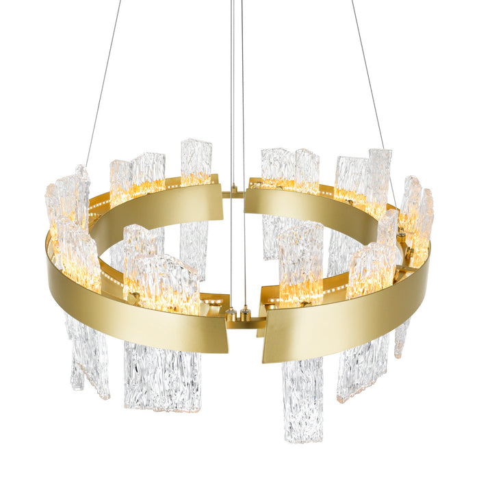 CWI Lighting - 1246P24-602-A - LED Chandelier - Guadiana - Satin Gold