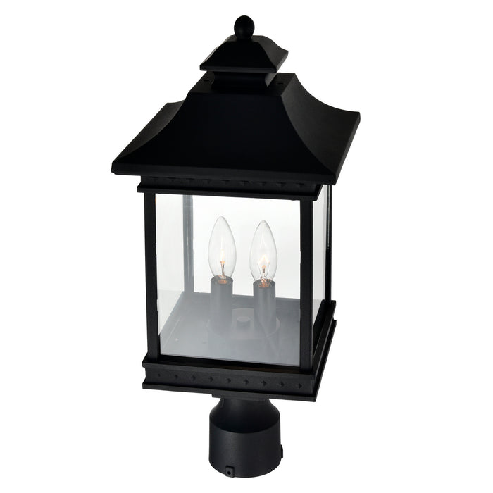 CWI Lighting - 0416PT9-2-101 - Two Light Outdoor Lantern Head - Cleveland - Black