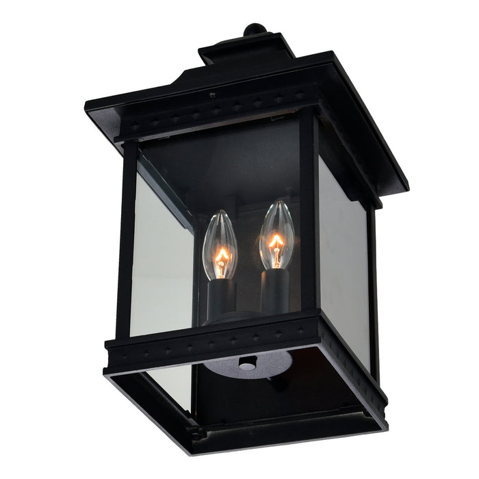 CWI Lighting - 0416W9-A-2-101 - Two Light Outdoor Wall Lantern - Cleveland - Black