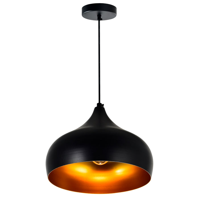 CWI Lighting - 9633P13-1-101 - One Light Pendant - Dynamic - Black
