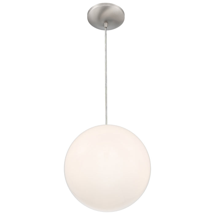 Access - 23941-BS/OPL - One Light Pendant - Pearl - Brushed Steel
