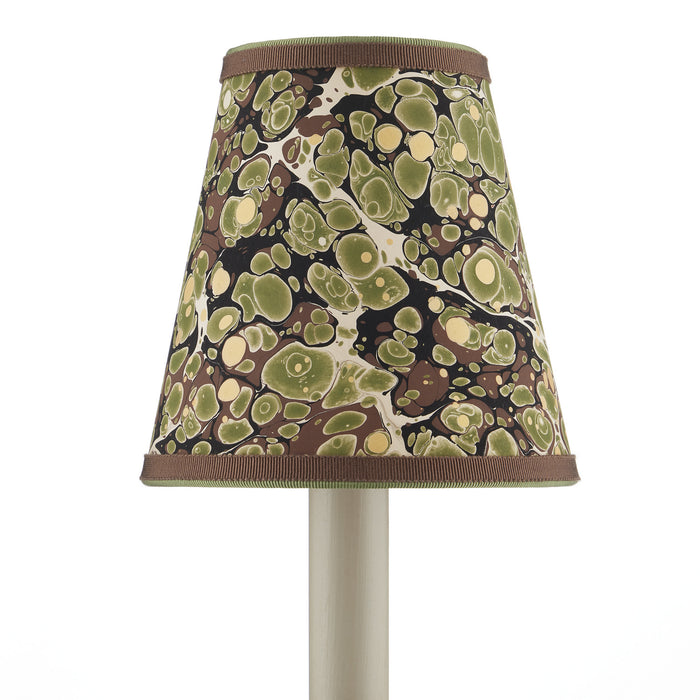 Currey and Company - 0900-0021 - Chandelier Shade - Green/Chocolate/Mustard