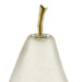 Currey and Company - 1200-0641 - Pear Set of 2 - Matte Frost/Brass