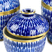 Currey and Company - 1200-0661 - Jar Set of 3 - Blue/White/Brass