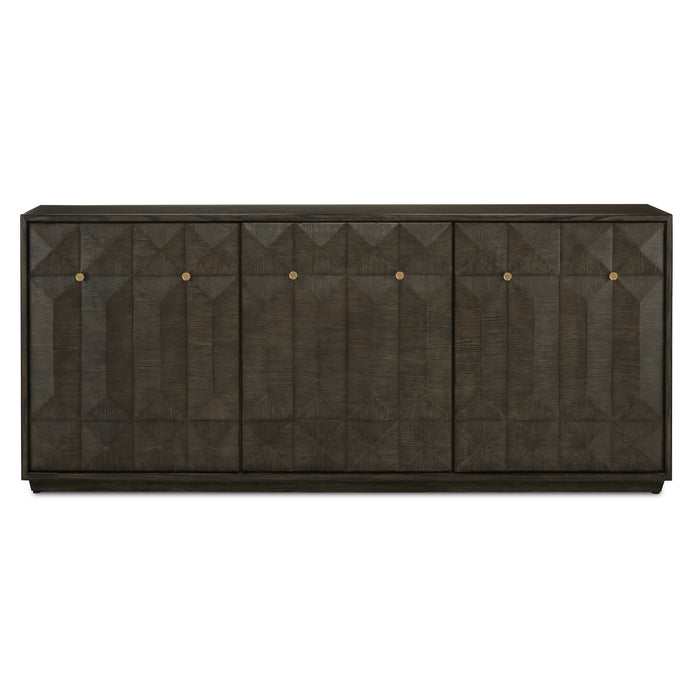 Currey and Company - 3000-0227 - Credenza - Dove Gray/Polished Brass