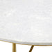 Currey and Company - 4000-0145 - Cocktail Table - White/Antique Brass