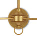 Currey and Company - 5000-0214 - Two Light Wall Sconce - Contemporary Gold Leaf