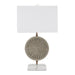 Currey and Company - 6000-0814 - One Light Table Lamp - Gray/Clear/Antique Brass