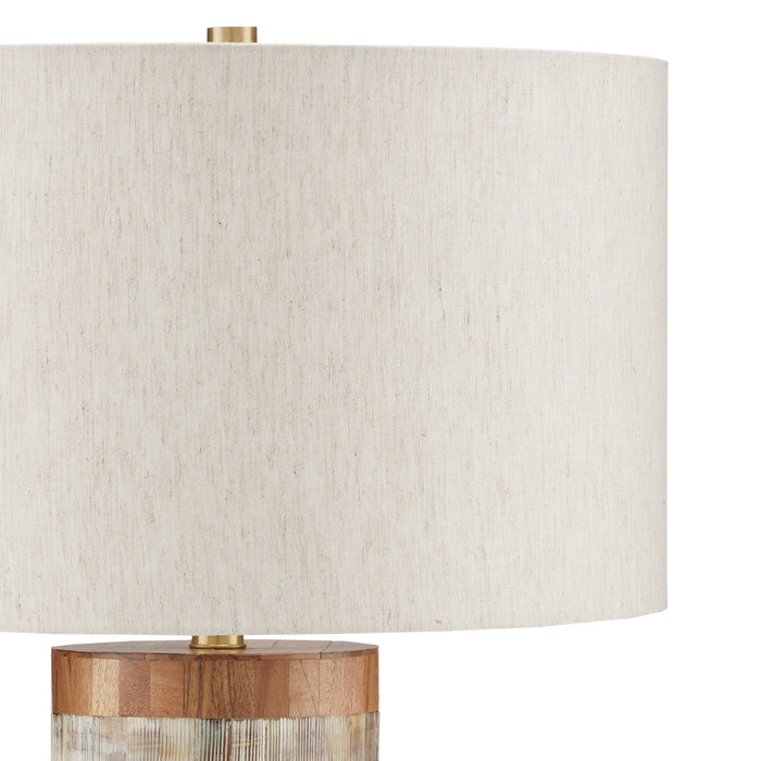 Currey and Company - 6000-0823 - One Light Table Lamp - Natural/Brass