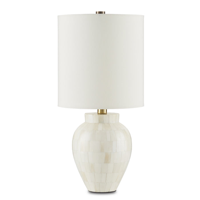 Currey and Company - 6000-0862 - One Light Table Lamp - Natural Bone/Antique Brass