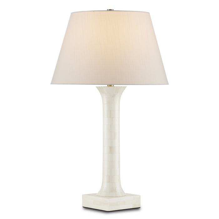 Currey and Company - 6000-0863 - One Light Table Lamp - Natural Bone/Antique Brass