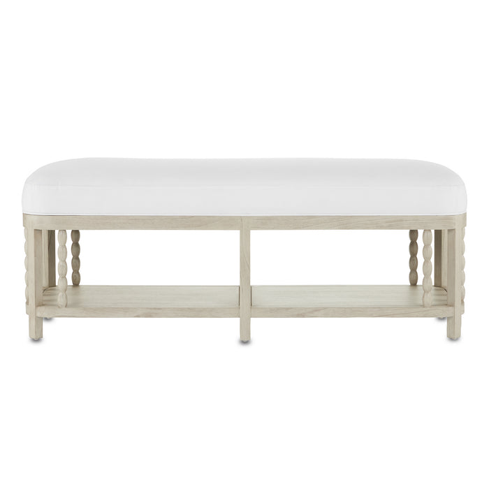 Currey and Company - 7000-0671 - Bench - Fog Gray