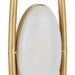 Currey and Company - 8000-0121 - One Light Floor Lamp - Gold Leaf/White