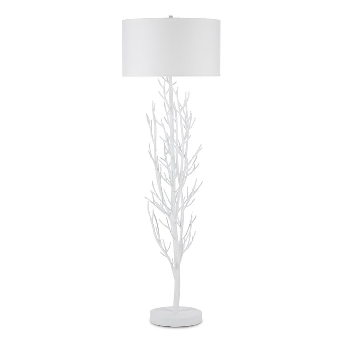 Currey and Company - 8000-0128 - One Light Floor Lamp - Gesso White