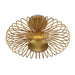 Currey and Company - 9000-0985 - LED Semi-Flush Mount - Contemporary Gold Leaf/ Contemporary Gold