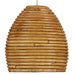 Currey and Company - 9000-1067 - Seven Light Pendant - Natural Rattan/Silver
