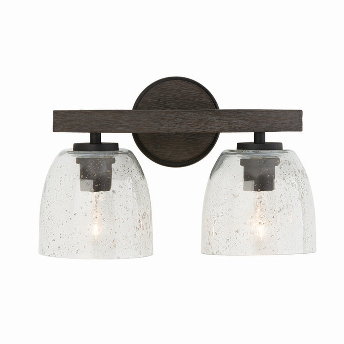 Capital Lighting - 147621CK-536 - Two Light Vanity - Clive - Carbon Grey and Black Iron