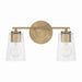 Capital Lighting - 148621AD-537 - Two Light Vanity - Portman - Aged Brass