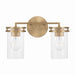 Capital Lighting - 148721AD-539 - Two Light Vanity - Fuller - Aged Brass