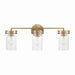 Capital Lighting - 148731AD-539 - Three Light Vanity - Fuller - Aged Brass