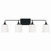 Capital Lighting - 148941MB-541 - Four Light Vanity - Presley - Matte Black